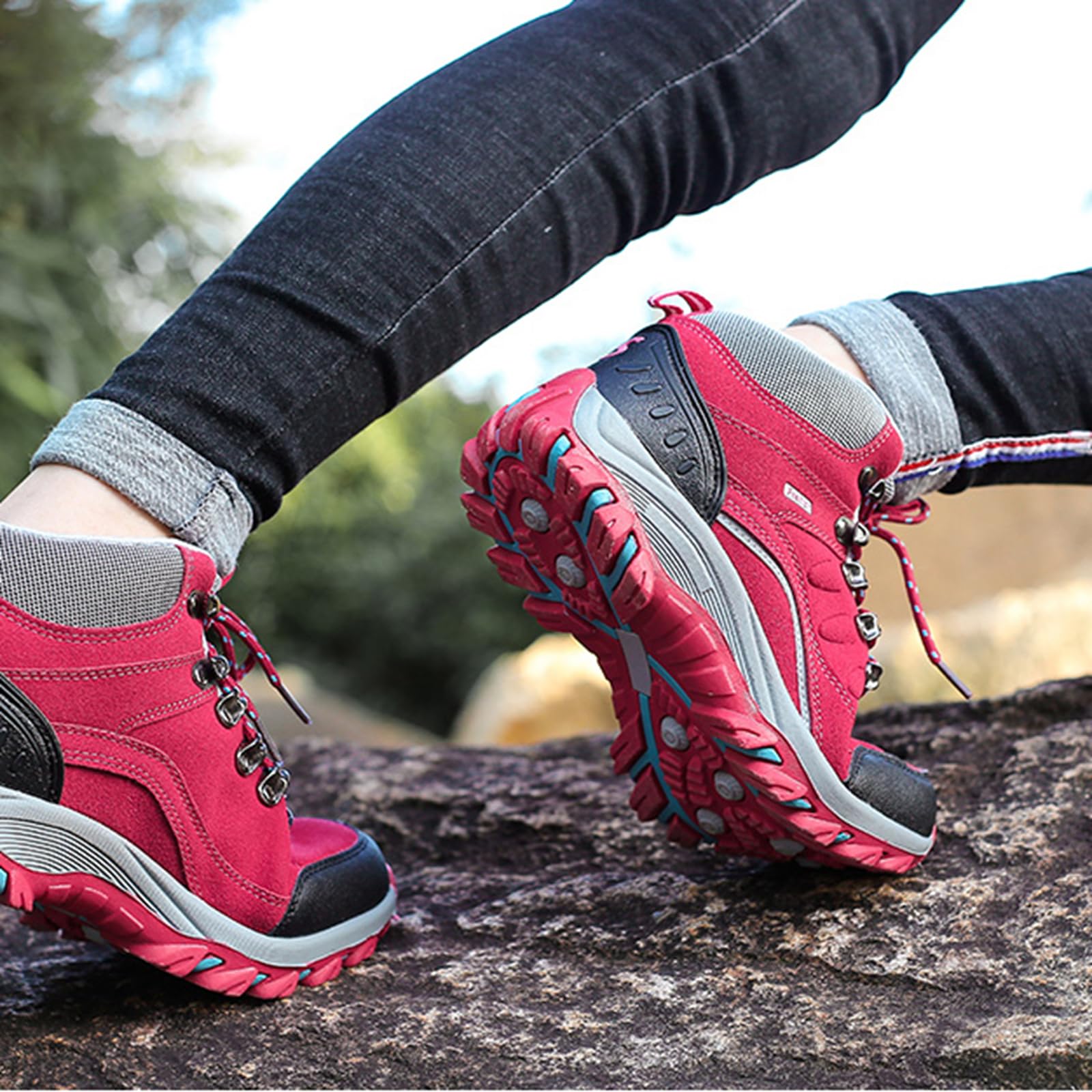 CUTEHEELS Męskie damskie buty zimowe High Top Outdoor buty trekkingowe izolowane