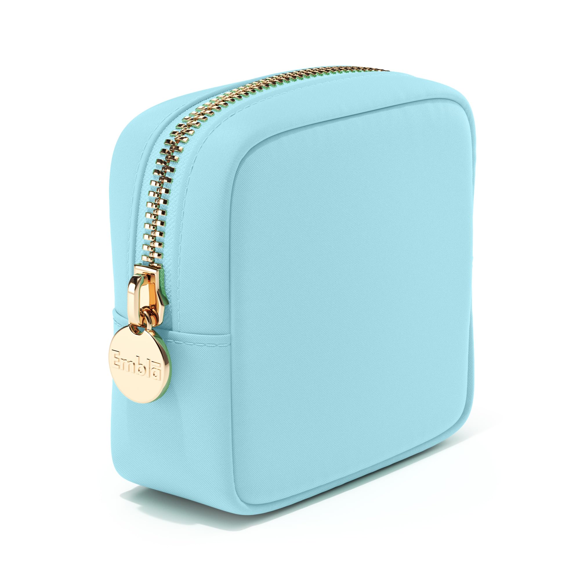 Embla Makeup Bag Travel Cosmetics Pouch and Toiletry Bag, Nylon Zipper Pouch Purse, Cute Make Up Organizer Storage Tote for Women Girls, Travel