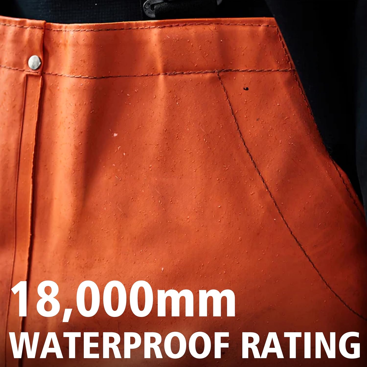 Men’s Commercial Fishing Bib Pants, 0.70mm PU Waterproof Heavy-Duty Overalls, Pro-Grade Rain Gear - Image 5