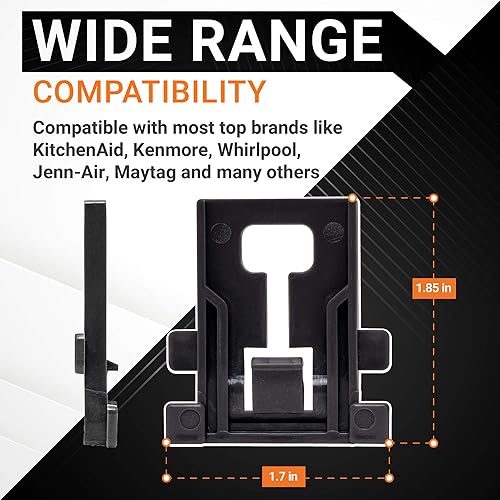 Miniatura 2 de BlueStars Posicionador ajustable para lavavajillas W10195840 ultraduradero  Compatible con lavavajillas Whirlpool Kenmore KitchenAid  Reemplaza