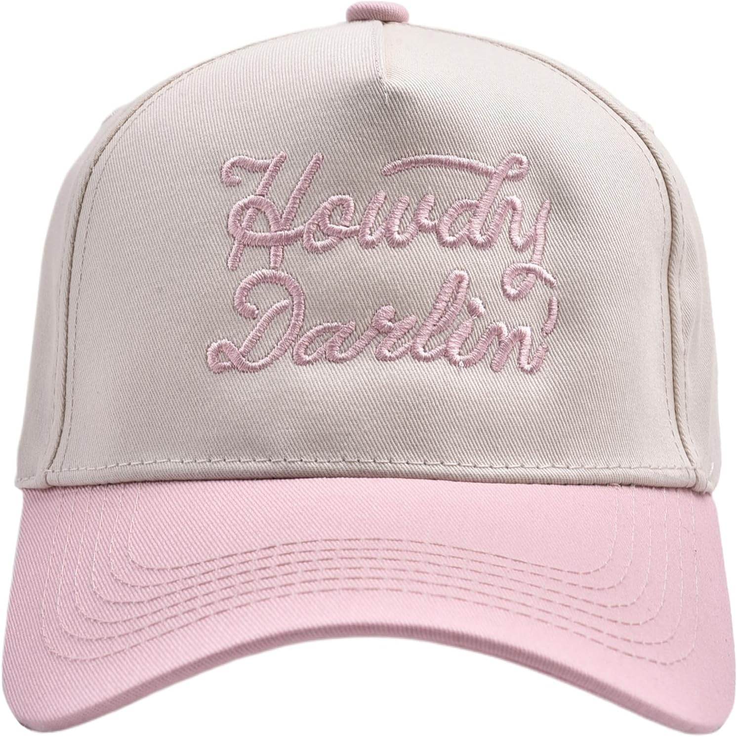 Howdy Darlin' Vintage Hat Two-Tone Funny Trucker Hat Trendy Embroidered Baseball Cap for Women Men