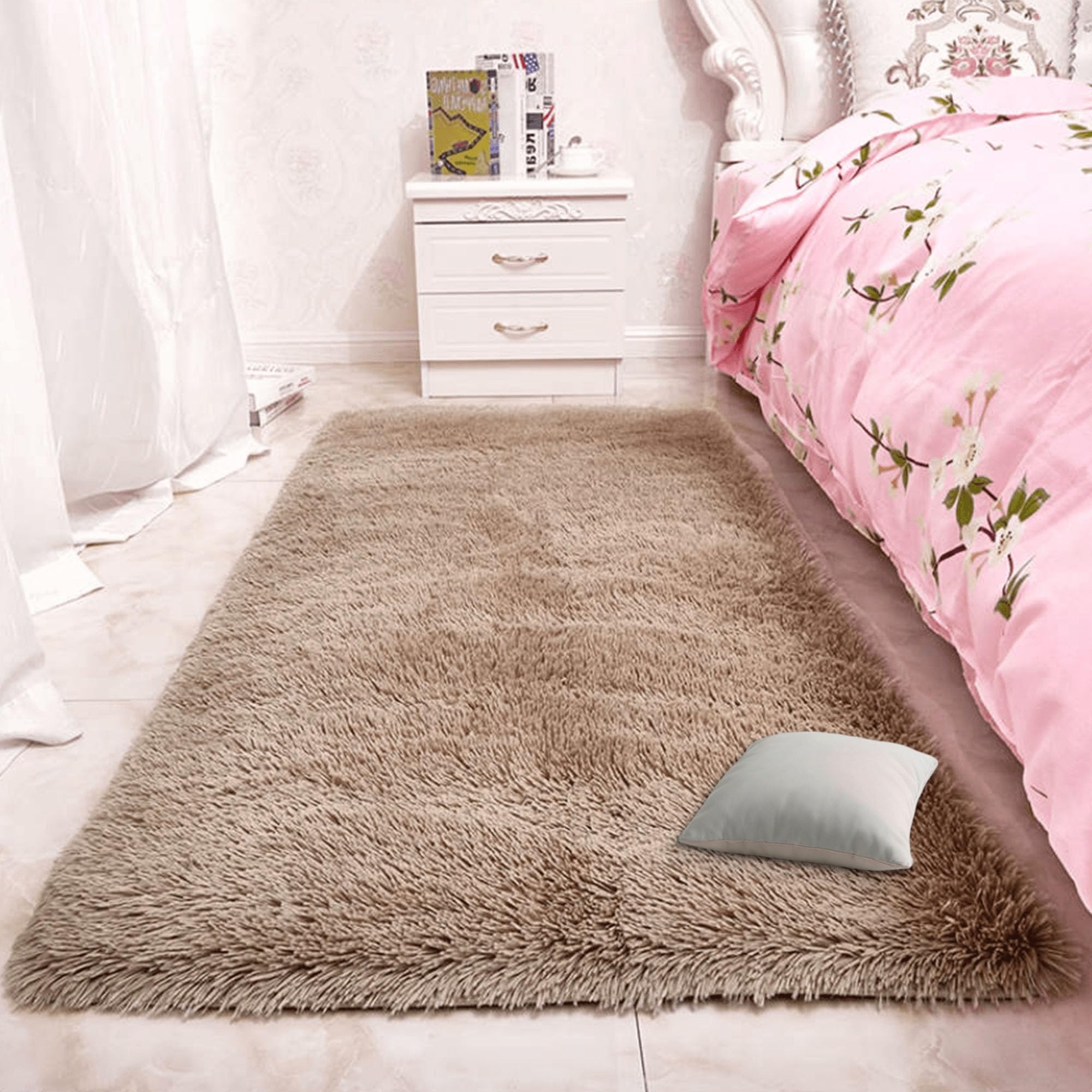 Tapis ultra doux haut de gamme 180x230 style moderne gris