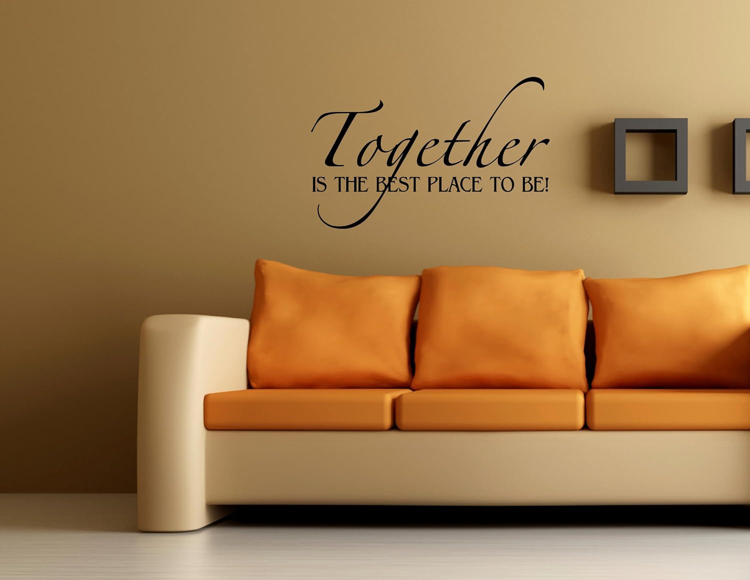 Together is The Best Place to BE Vinyl Wall Quotes Stickers
