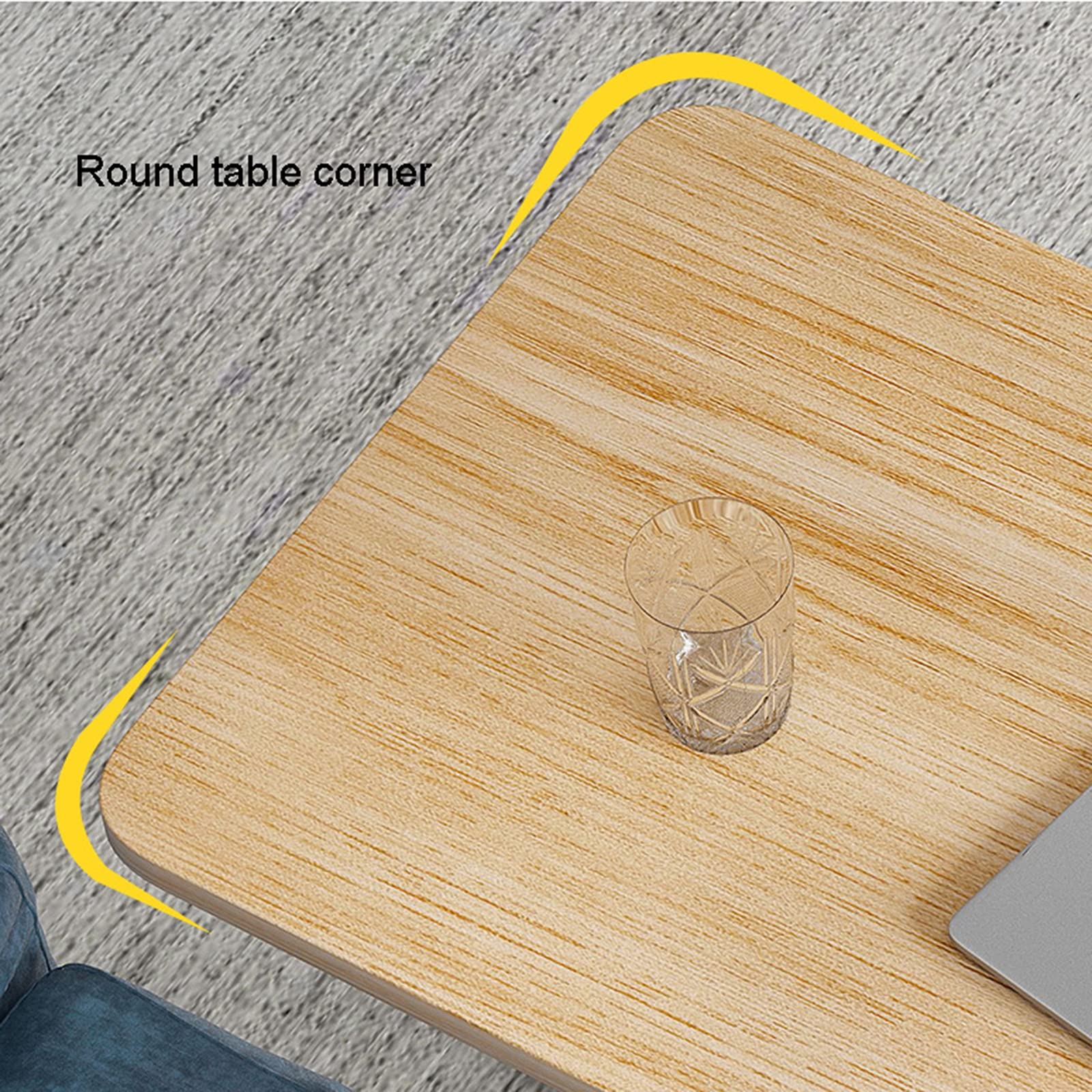 FAXIOAWA Tavolino da Salotto C Table, tavolino da scrivania per Laptop, tavolino per TV per la casa, Ufficio, Piccolo Spazio, Soggiorno, Laptop, Snack per caffè,Naturale