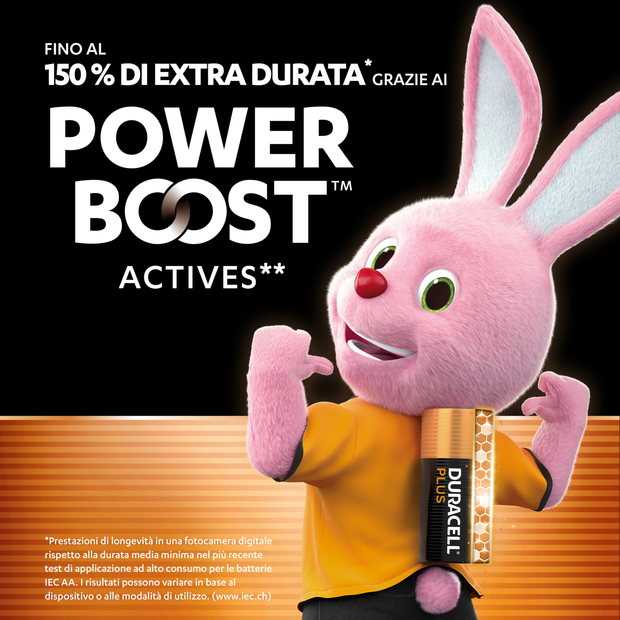 DURACELL Batterie Plus AA (Confezione da 20) – Batterie Alcaline da 1,5 V – Fino al 150% di durata extra con Attivi POWER BOOST– L'imballaggio può variare–MN1500