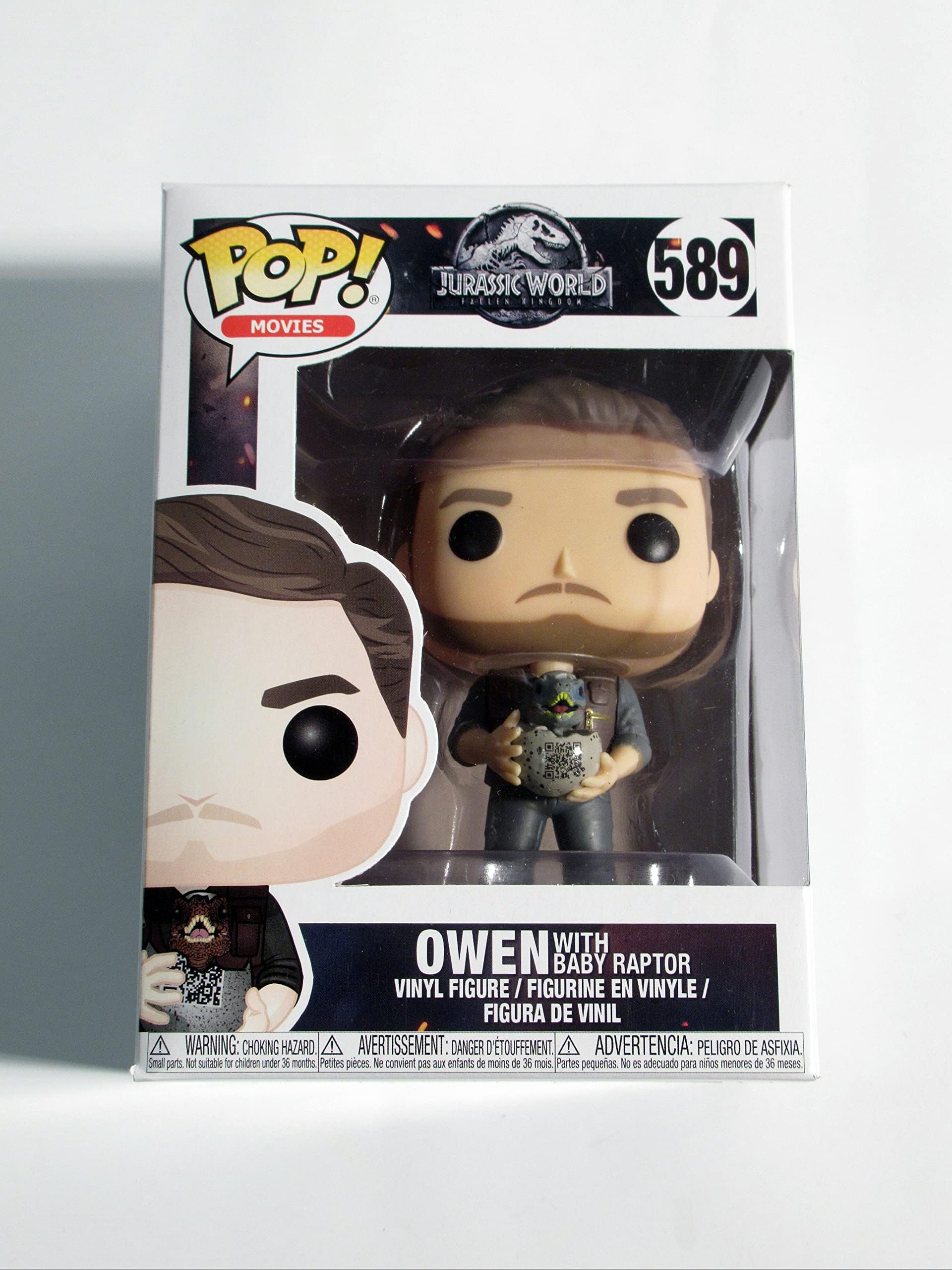 Funko POP Movies #589 Jurassic World Owen with Baby Raptor (Target Exclusive)