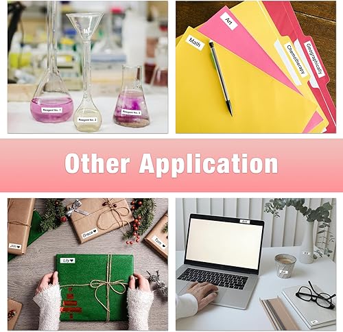 Miniatura 7 de Paquete de 5 cintas de etiquetas M-K231 compatibles con Brother Label Maker, 0.472 in, 0.47, M231, MK-231 M, repuesto para repuesto de Brother