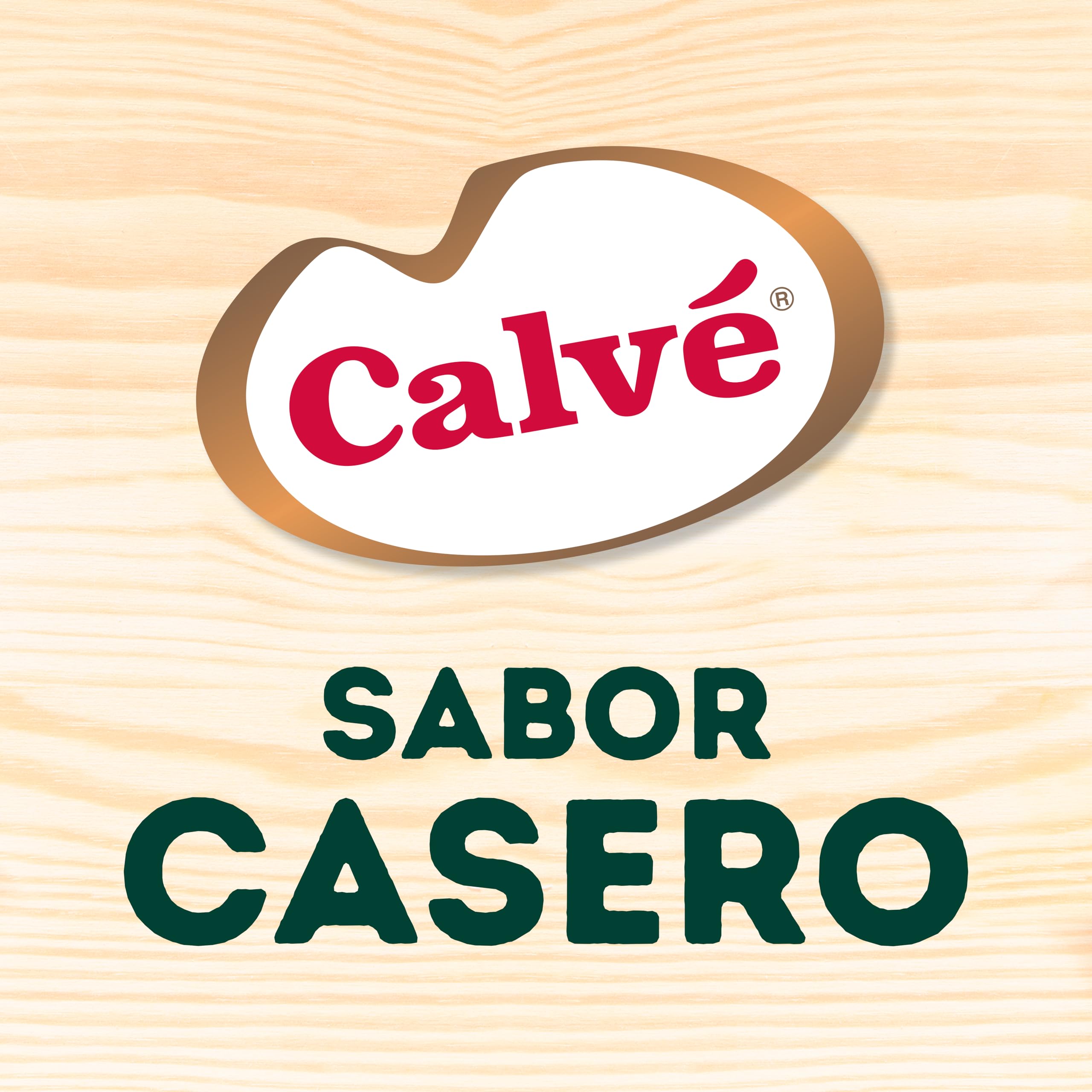 Calvé Salsa en tarro Sabor Casero sin conservantes, 30% menos sal 210ml, Pack de 12 unidades