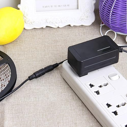 Miniatura 9 de SUPERNIGHT Fuente de adaptador de corriente de 12V 2A CA 100-240V a DC Fuente de alimentación DC Jack 0.217x0.083 in para tiras de luz LED, luces de