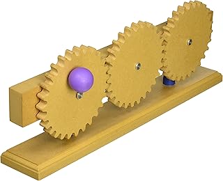 Gear Train Model, 16.25 Inch - Demonstrates How Gears Work - Simple Machines, Eisco Labs