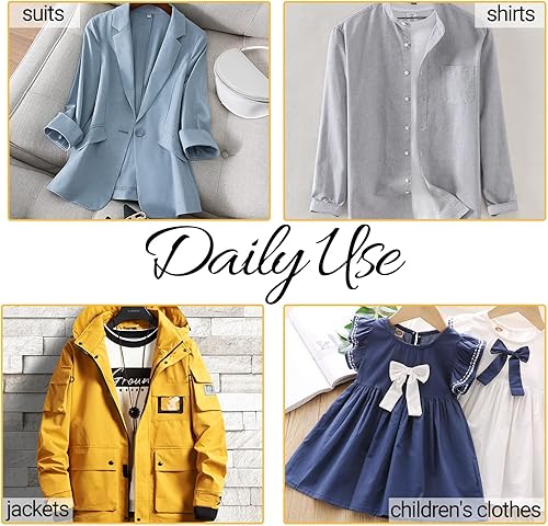 Miniatura 5 de Belinlen Paquete de 50 fundas de plástico transparente de 23.6 x 40 pulgadas para colgar ropa, a prueba de polvo, bolsas de ropa para pequeñas