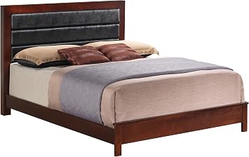 Glory Furniture G2400A-FB Sleigh Bed, Full, Cherry, 3 boxes