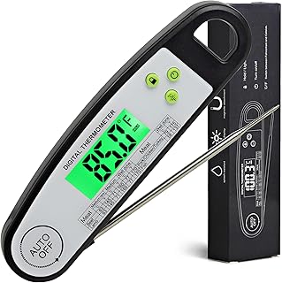 Meat Thermometer Digital, Meat Thermometers for Grilling, Food Thermometer with Backlight, Instant Read Thermometer for Grill Candy and Cooking