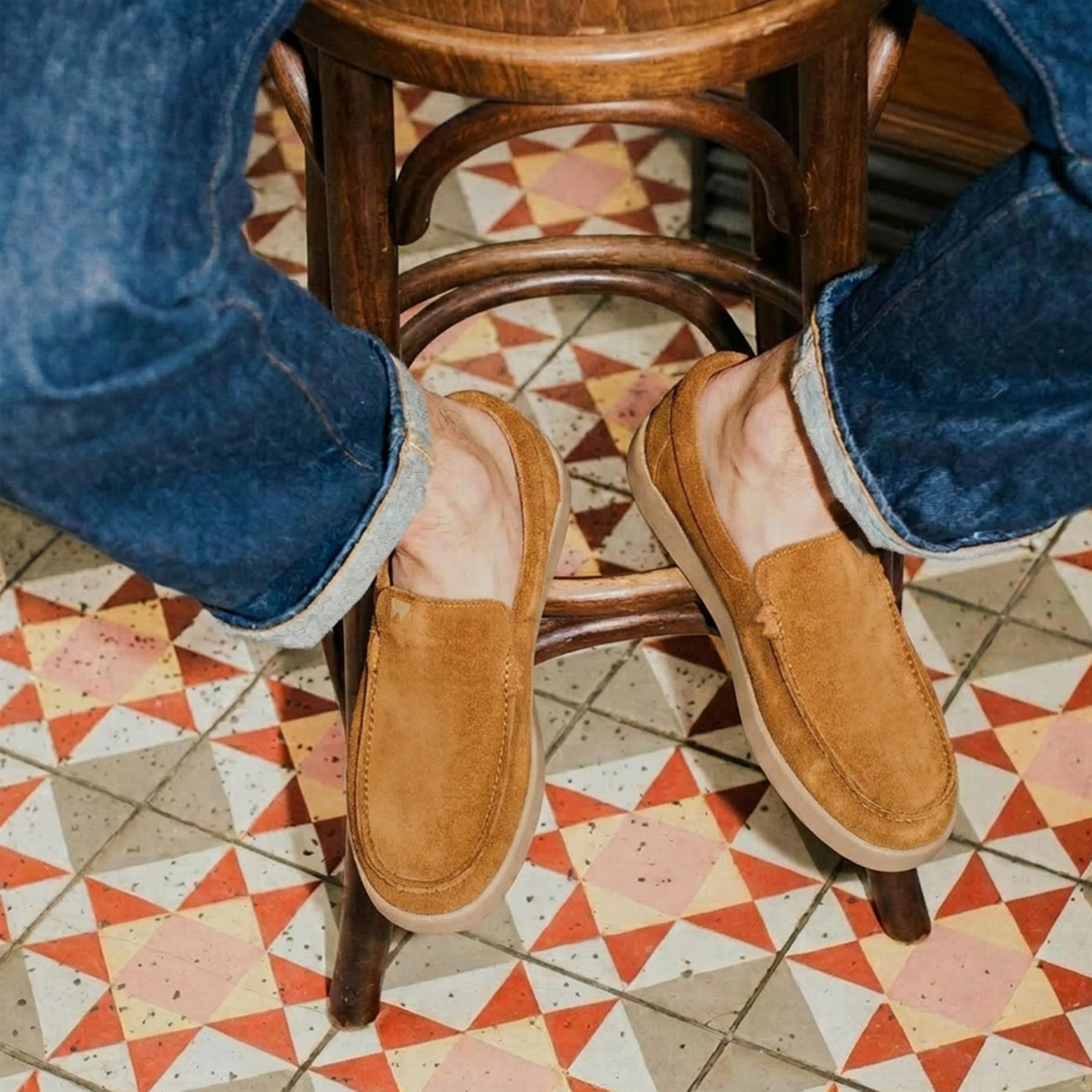 Kickback Don Juan Mocassins Slip‑on en Daim pour Homme – Chaussures Smart Casual avec Intérieur Doublé en Cuir Premium – Confort Amorti pour Sorties, Soirées ou Usage Quotidien