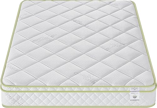 Miniatura 8 de Colchón individual  Colchón híbrido de 8 pulgadas con espuma y resorte para un apoyo y comodidad óptimos  Parte superior suave de espuma acolchada