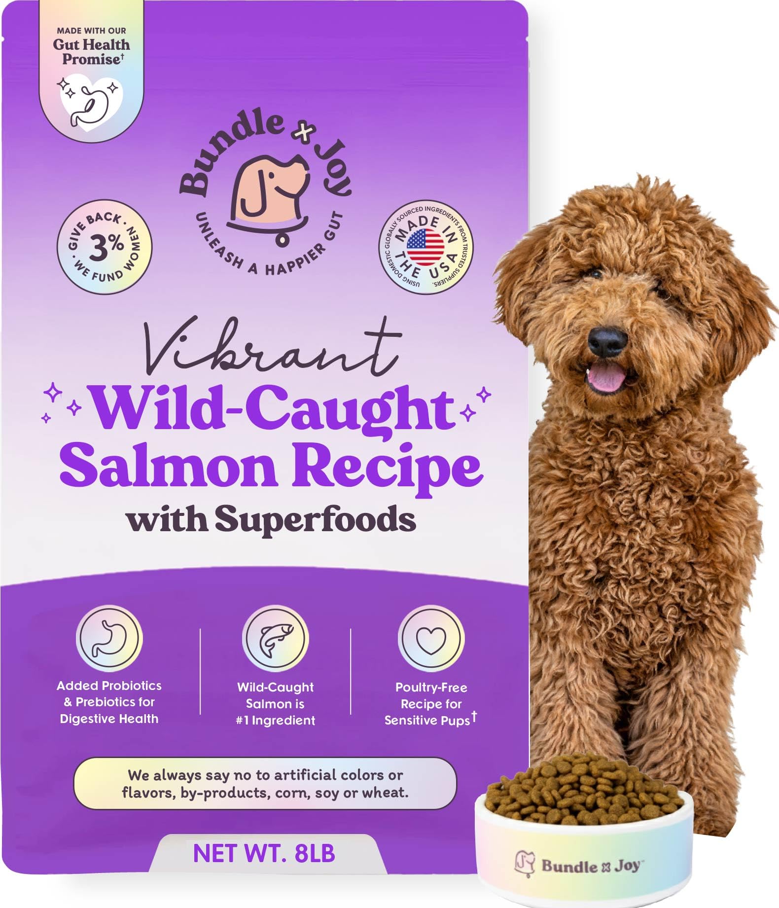 Bundle x Joy Vibrant Salmon Probiotic Dog Food