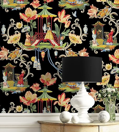 Miniatura 3 de Harrison Howard - Papel tapiz de diseño despegar y pegar, papel tapiz caprichoso de alta calidad para dormitorio, tocador, cocina, autoadhesivo,