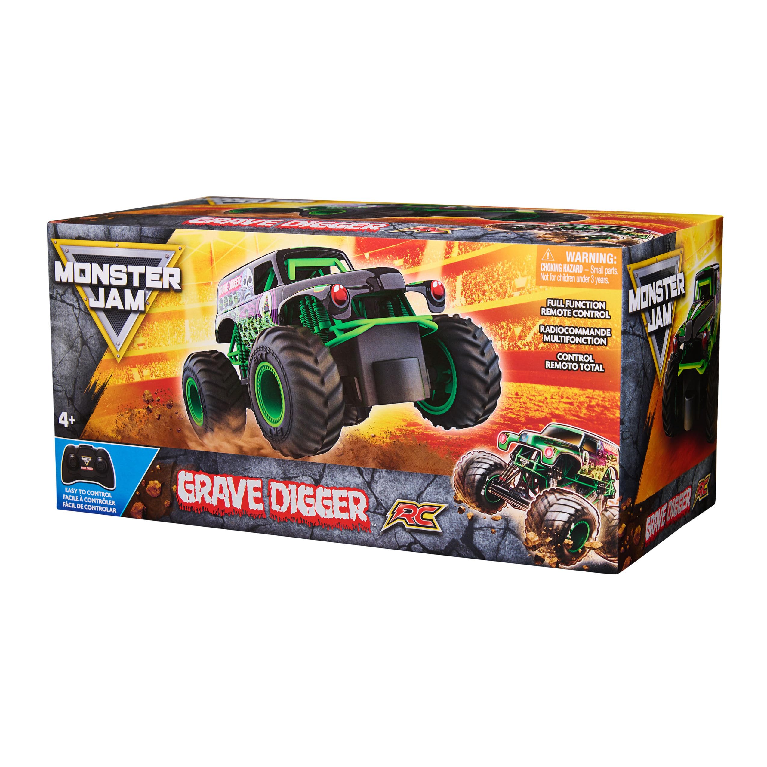 Amazon | Monster Jam、公式墓掘りリモコンモンスタートラック、1:24