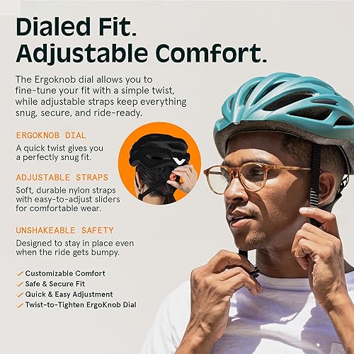 Miniatura 7 de Retrospec Silas - Casco de bicicleta para adultos con luz para hombres y mujeres, ligero, cómodo