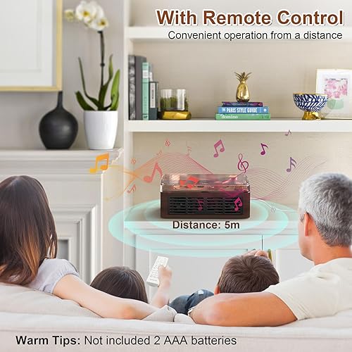 Miniatura 5 de Reproductor de CD portátil Bluetooth con altavoces, reproductores de CD de escritorio Lehwey para el hogar, altavoces estéreo duales integrados,