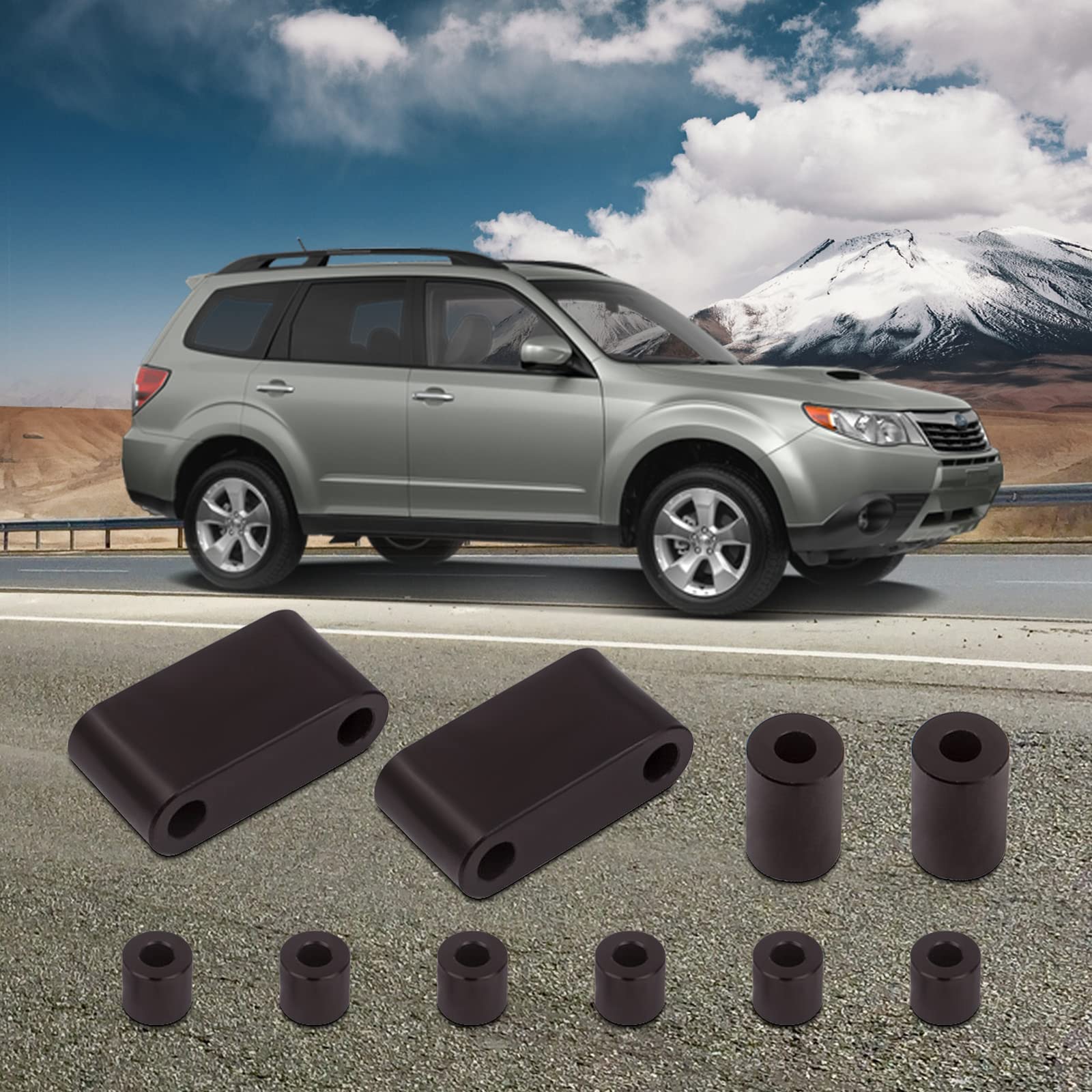 2" Rear Trailing Arm Spacer Kit For Subaru Impreza, Forester, Legacy, Outback (1993–2008) – Lifted Alignment Fix