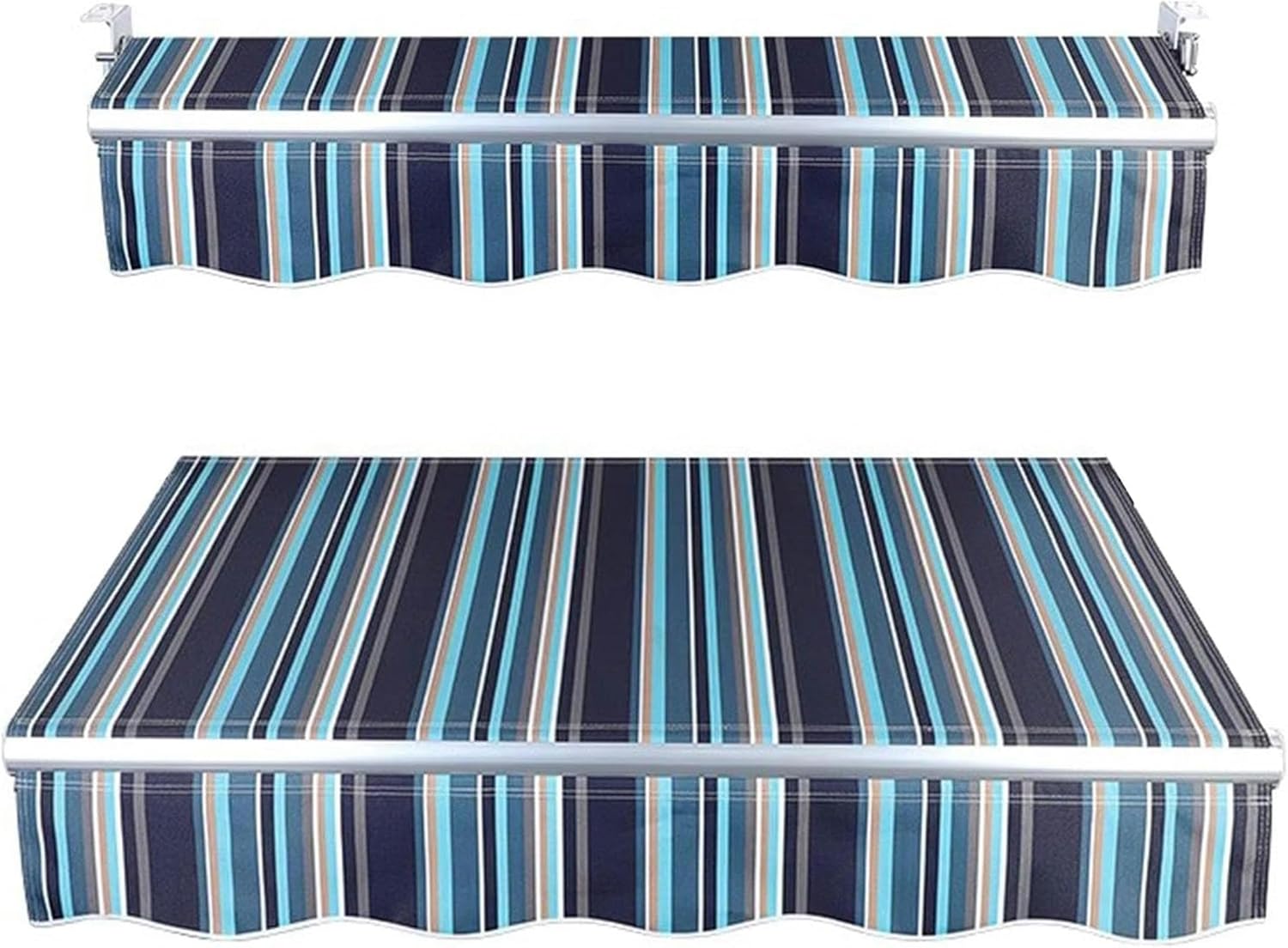 Retractable Patio Awning Top Sunshade Replacement Waterproof Canvas Fabric Outdoor Sun Shade Shelter Cloth 280g Ployester Canopy Cover