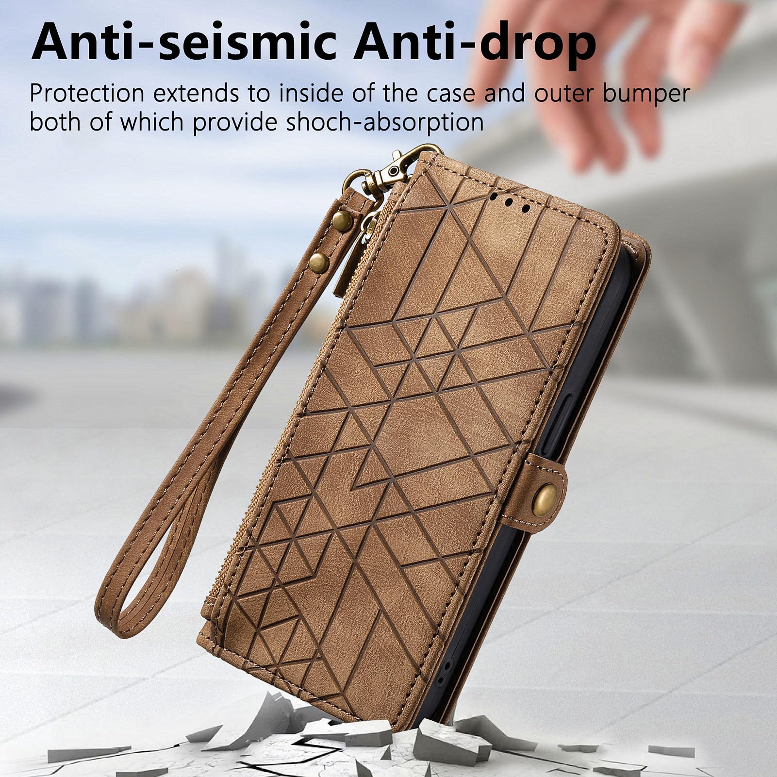 Custodia A Portafoglio Asuwish Per Google Pixel 6A, Con Cover In Pelle A Girasole 3D, Slot Per Carte, Vetro Temperato Incluso E Cinturino. Flip Case Con Cavalletto. - 2