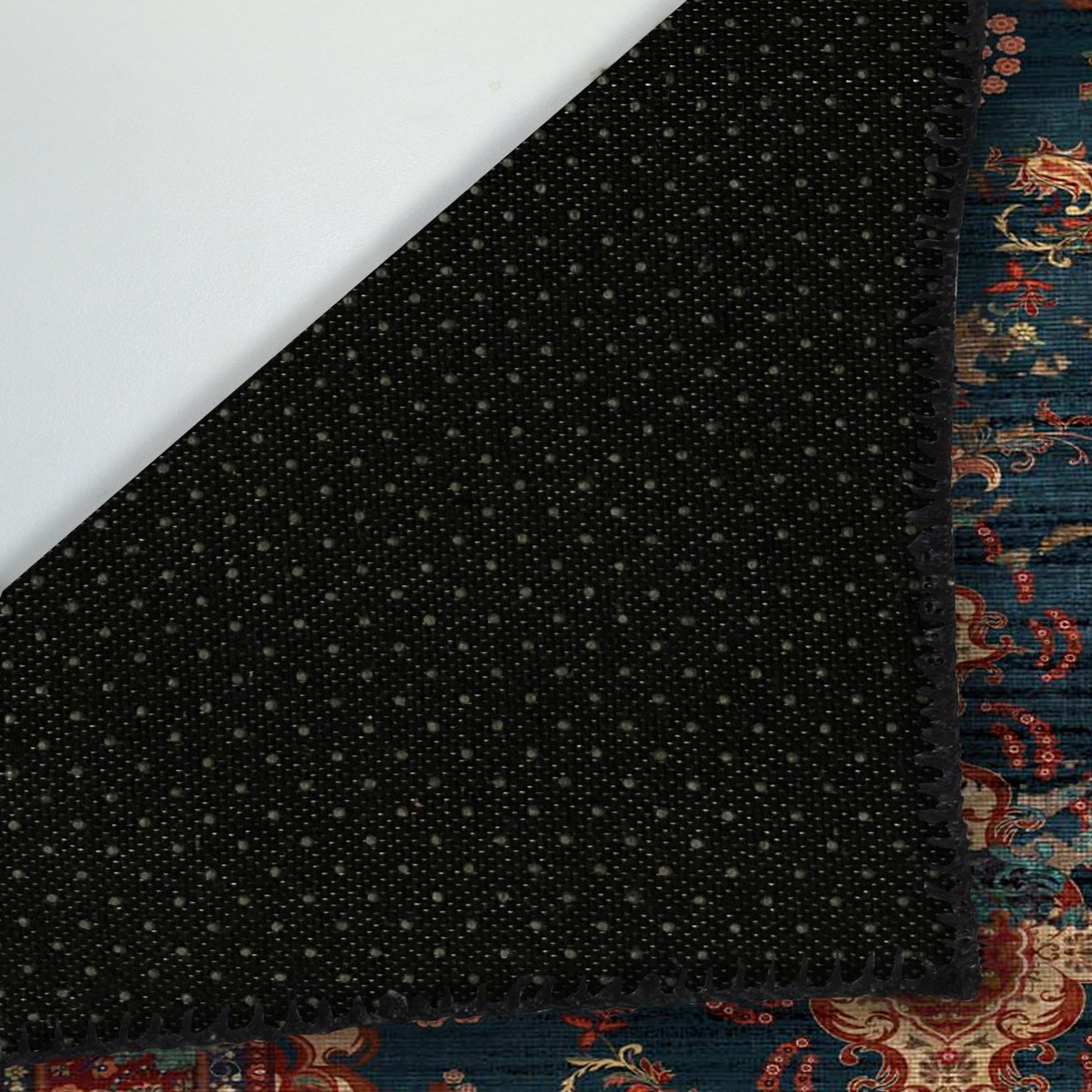 bamyum Kinevart Teppich Wohnzimmer 120X180 cm Waschbar Vintage Chenille