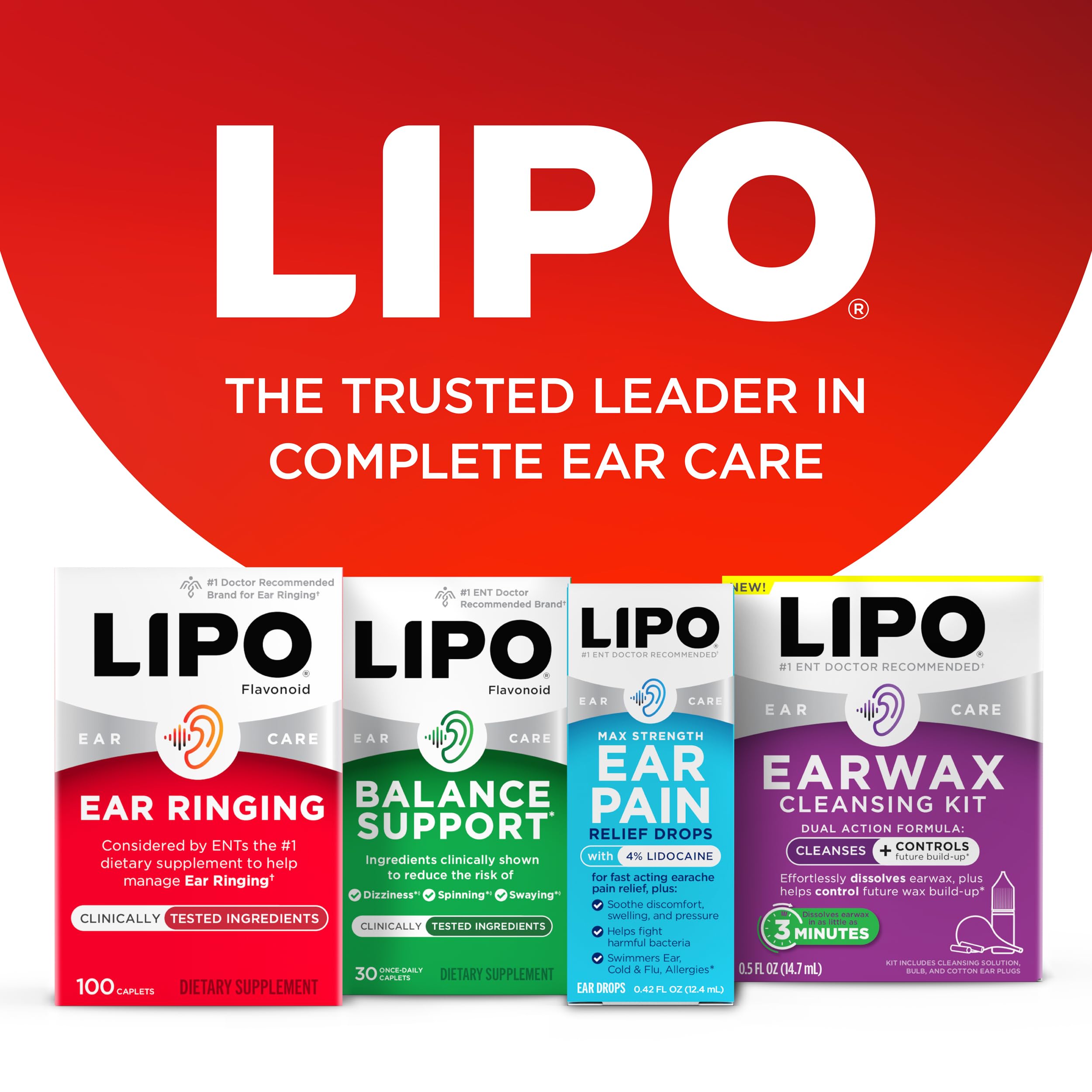 LIPO Ear Ringing Support, Lemon Bioflavonoid Complex, 500 Caplets — Amazon image 8