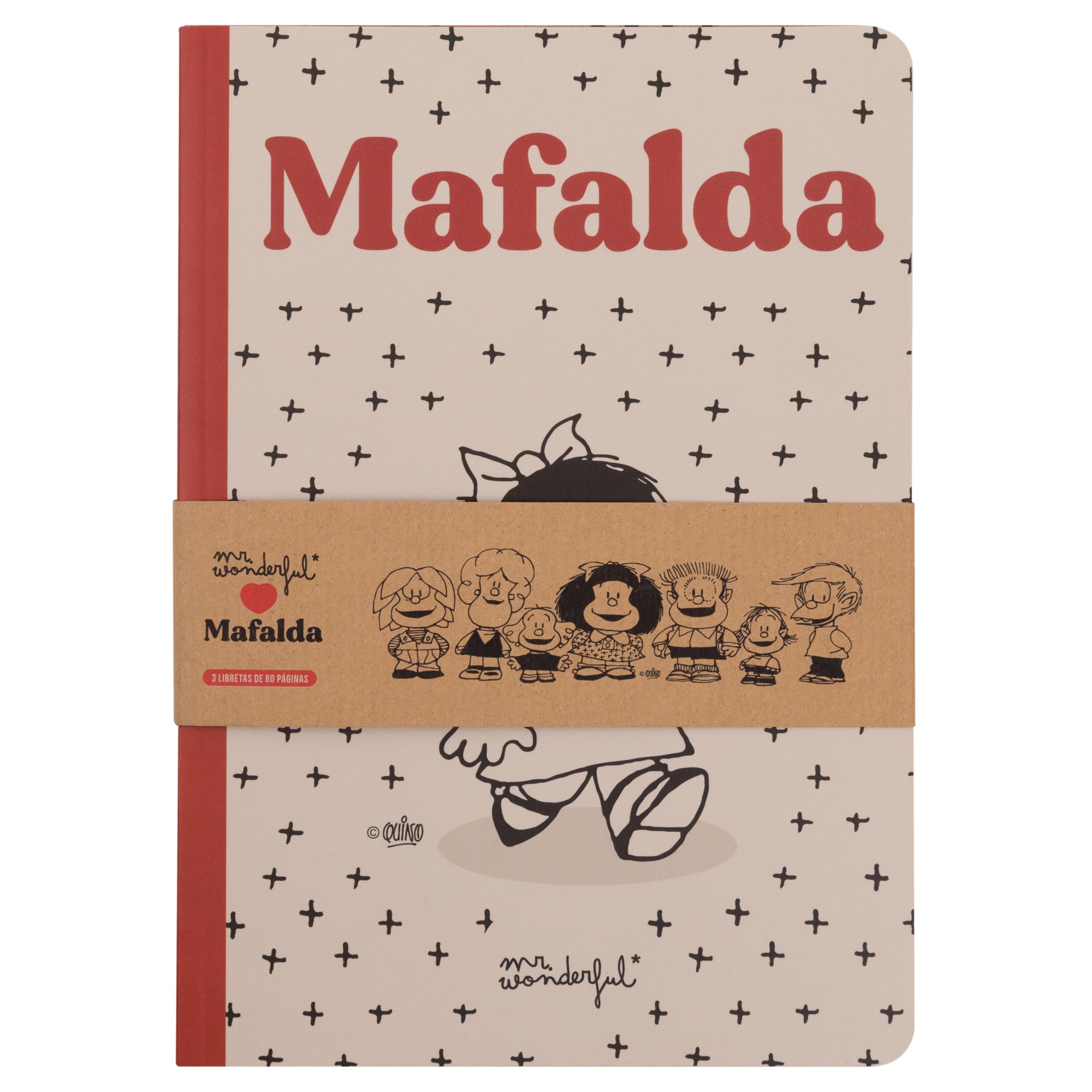 Mr. Wonderful - Set of 3 A6 notebooks - Mafalda