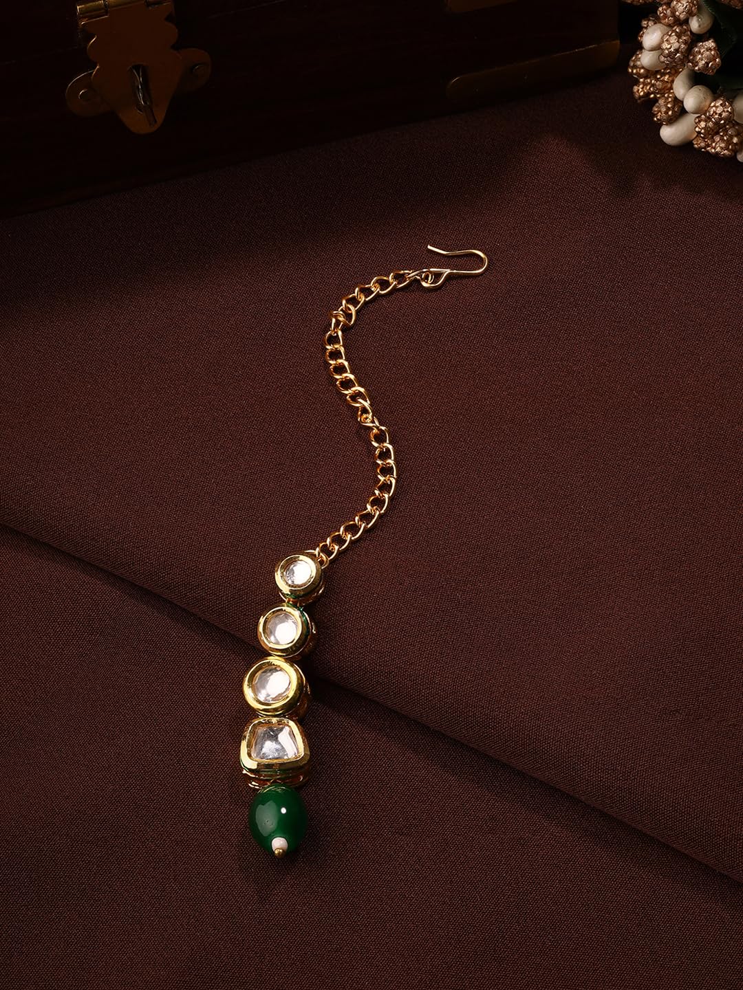 Kundan Maangtika with Plated and Stone, Symphony Design