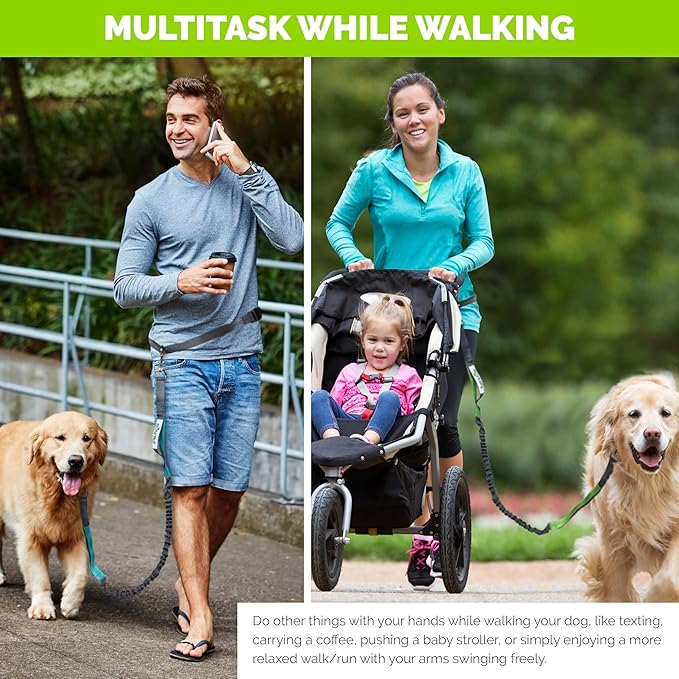 Hands-Free Dog Leash Belt