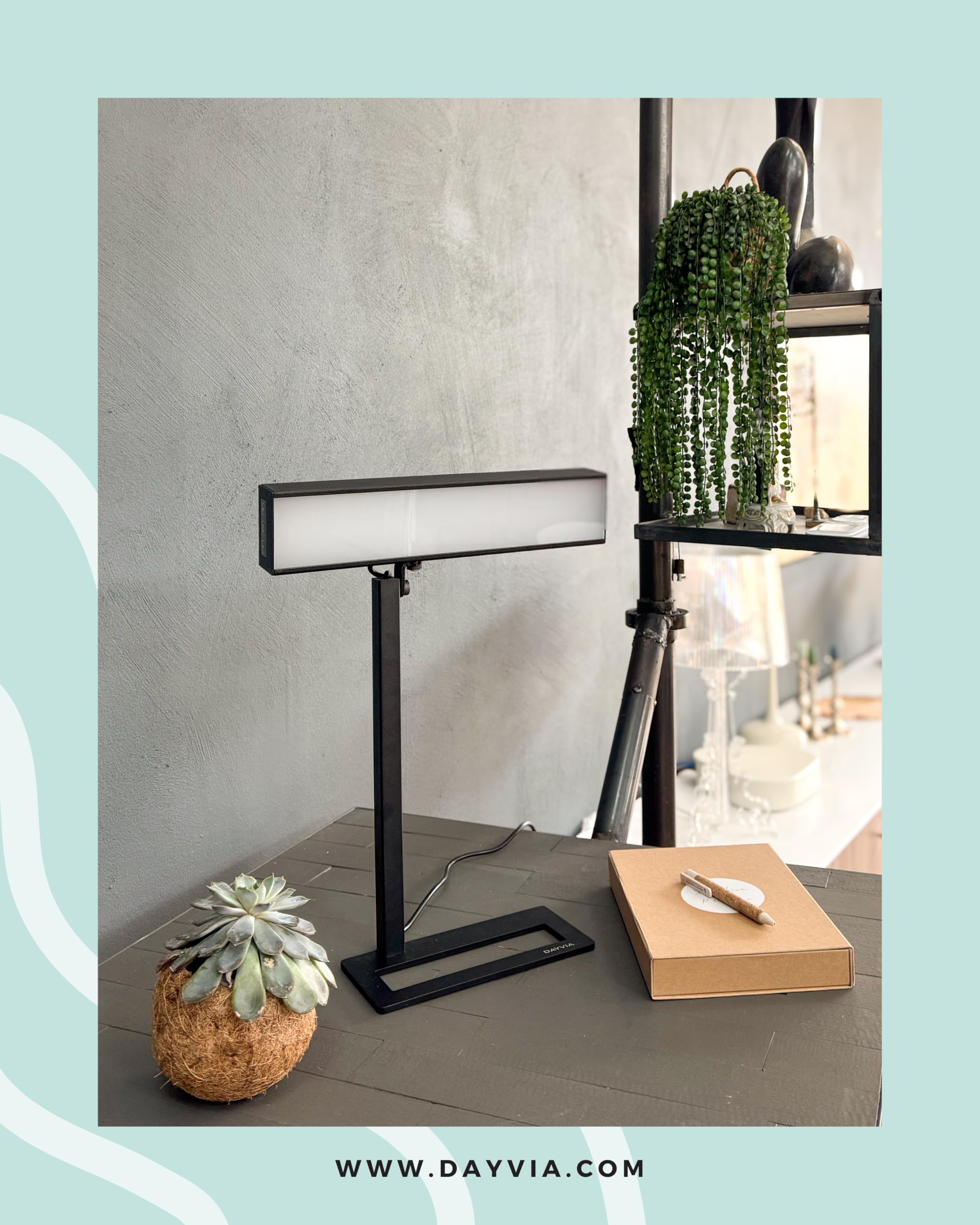 Lamp Dayvia Sundesk LED lichttherapie zwart