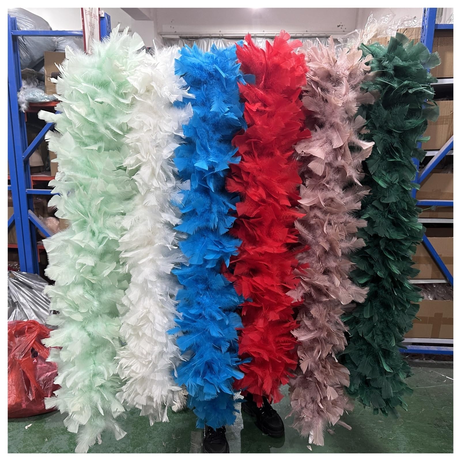 boa plumas Boa de plumas pavo gruesa for bodas, vacaciones, manualidades, actuaciones en escenario, decoración DIY, accesorios for chal fiesta