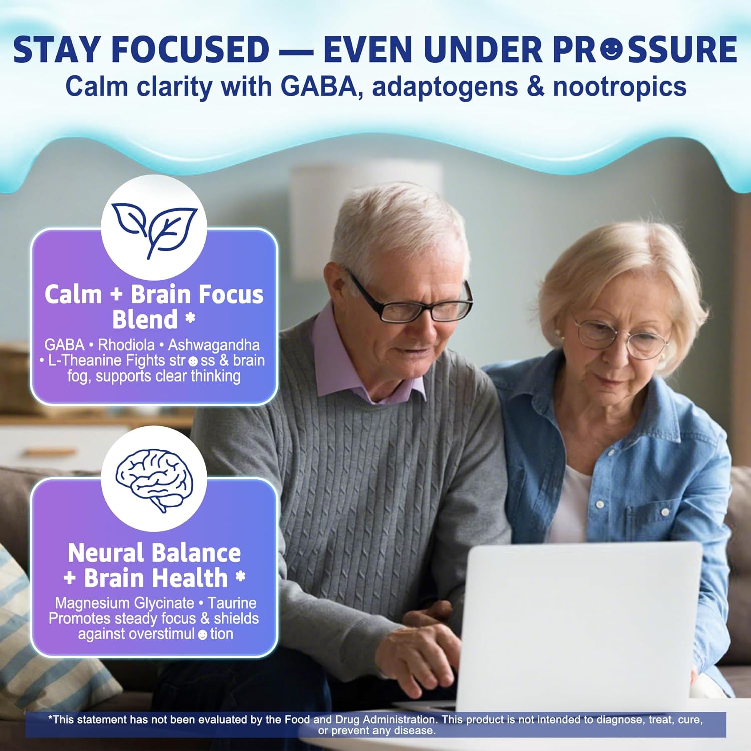 GABA Gummies 1000mg - Liposomal Calm Mood Gummies with L-Theanine, Magnesium Glycinate, Ashwagandha, 5htp, Inositol, Melatonin-Free for Zzz Better, GABA Supplements for Adult, Sugar-Free 60Cts - Image 6