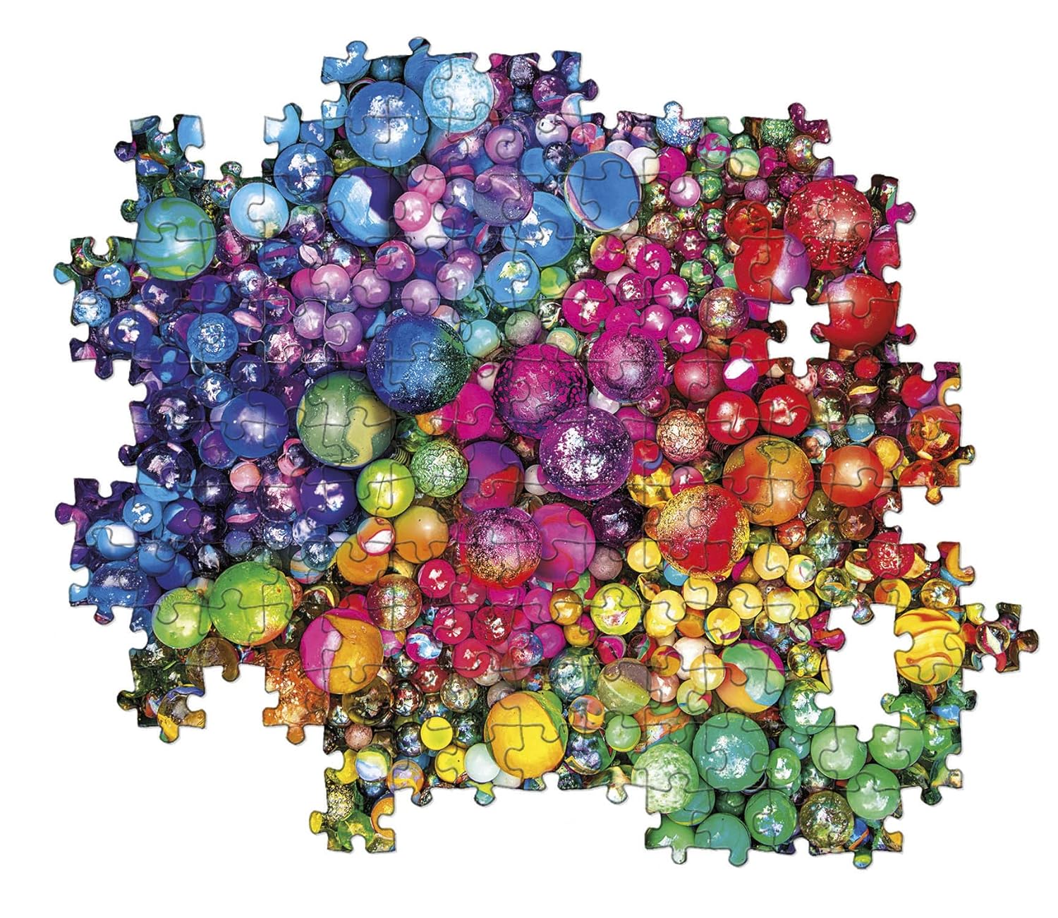 Clementoni 39650 Canicas 1000pzs Does not Apply Colorboom Collection-Marbles 1000 Pieces, Made in Italy, Jigsaw Puzzle for Adults, Multicolor, Medium