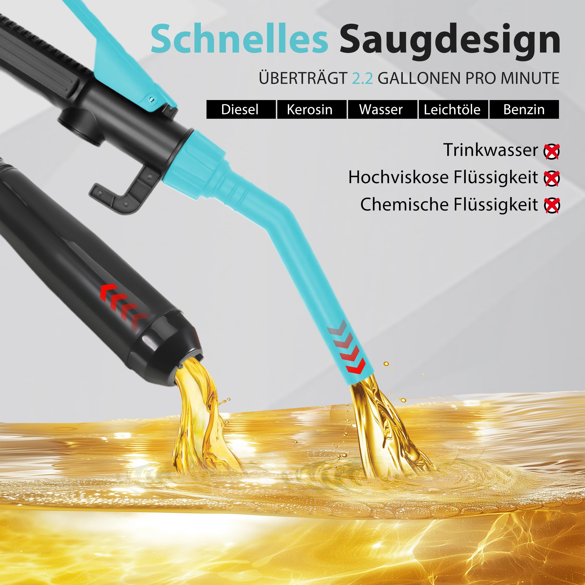 POMPA TRAVASO CARBURANTE E LIQUIDI A BATTERIA - Foto 8