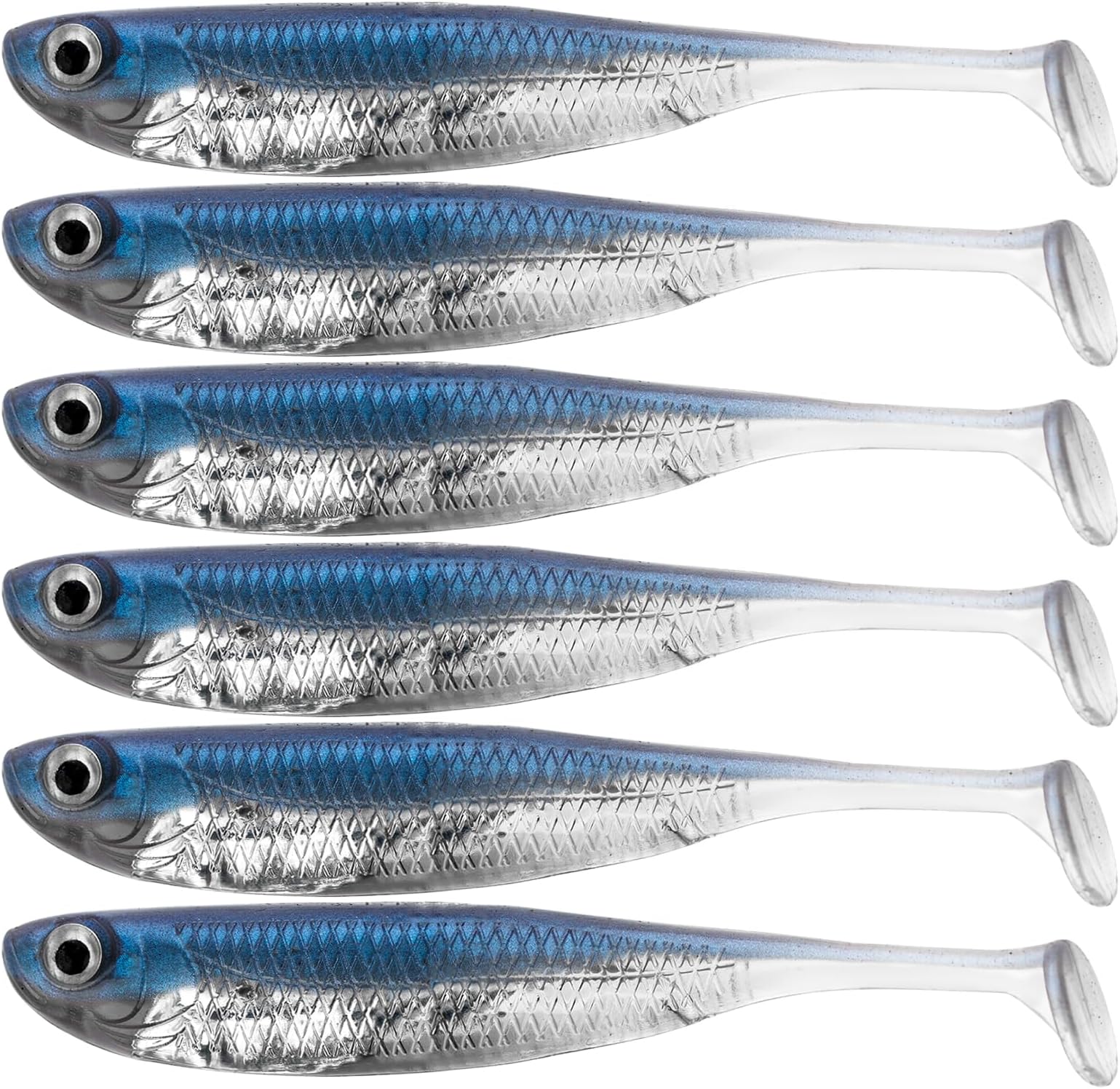 QualyQualy Soft Plastic Lures Paddle Tail Swimbaits Minnow Lures Shad Bait Dropshot Lure Pike Fishing Lures Perch Trout Bass 7.5cm 8cm 10cm