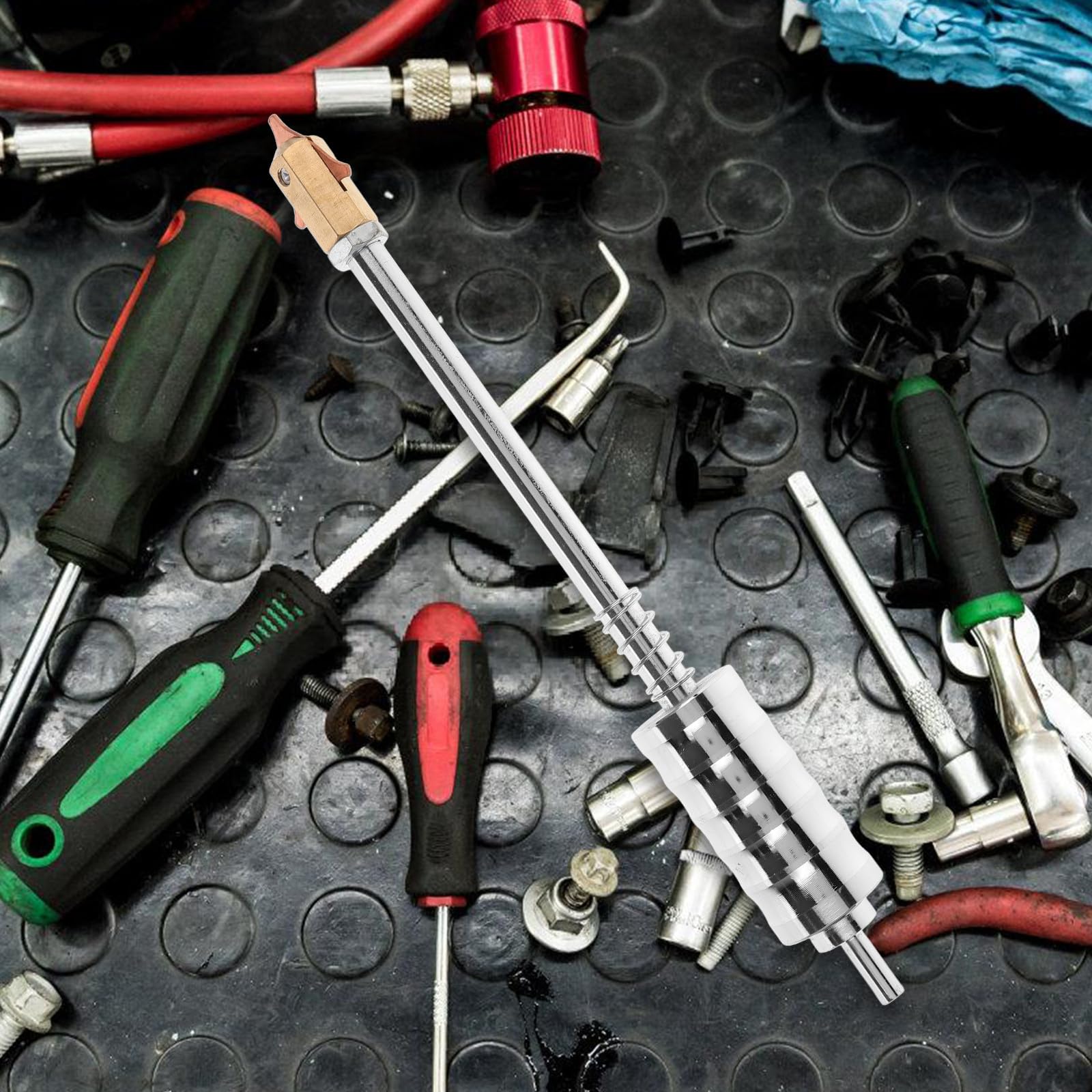 ERINGOGO Martillo de Reparación de Chapa Herramienta para Sacar Abolladuras Pequeñas en Carrocerías para Coche de Cobre Adecuado para Talleres de Detalle Automotriz