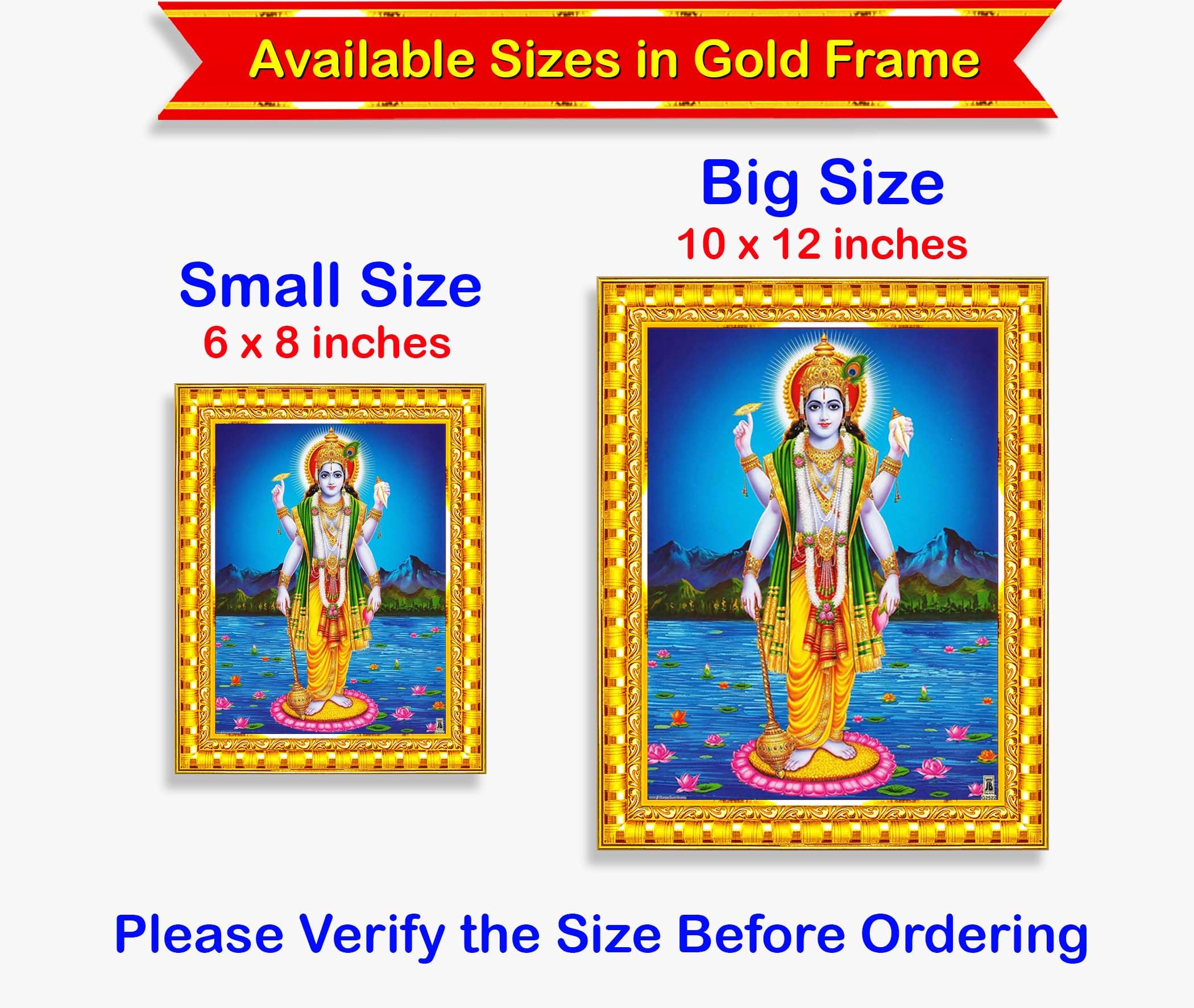 Lord Vishnu Wall Painting - Spiritual Home Decor -5 Lord Vishnu Wall Painting - Spiritual Home Decor -5
