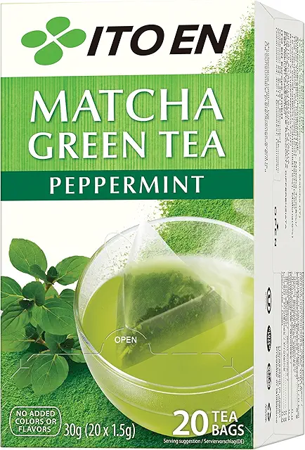 Matcha Green Tea Peppermint Teebeutel - 20 x 1,5 g - Japanische Qualität