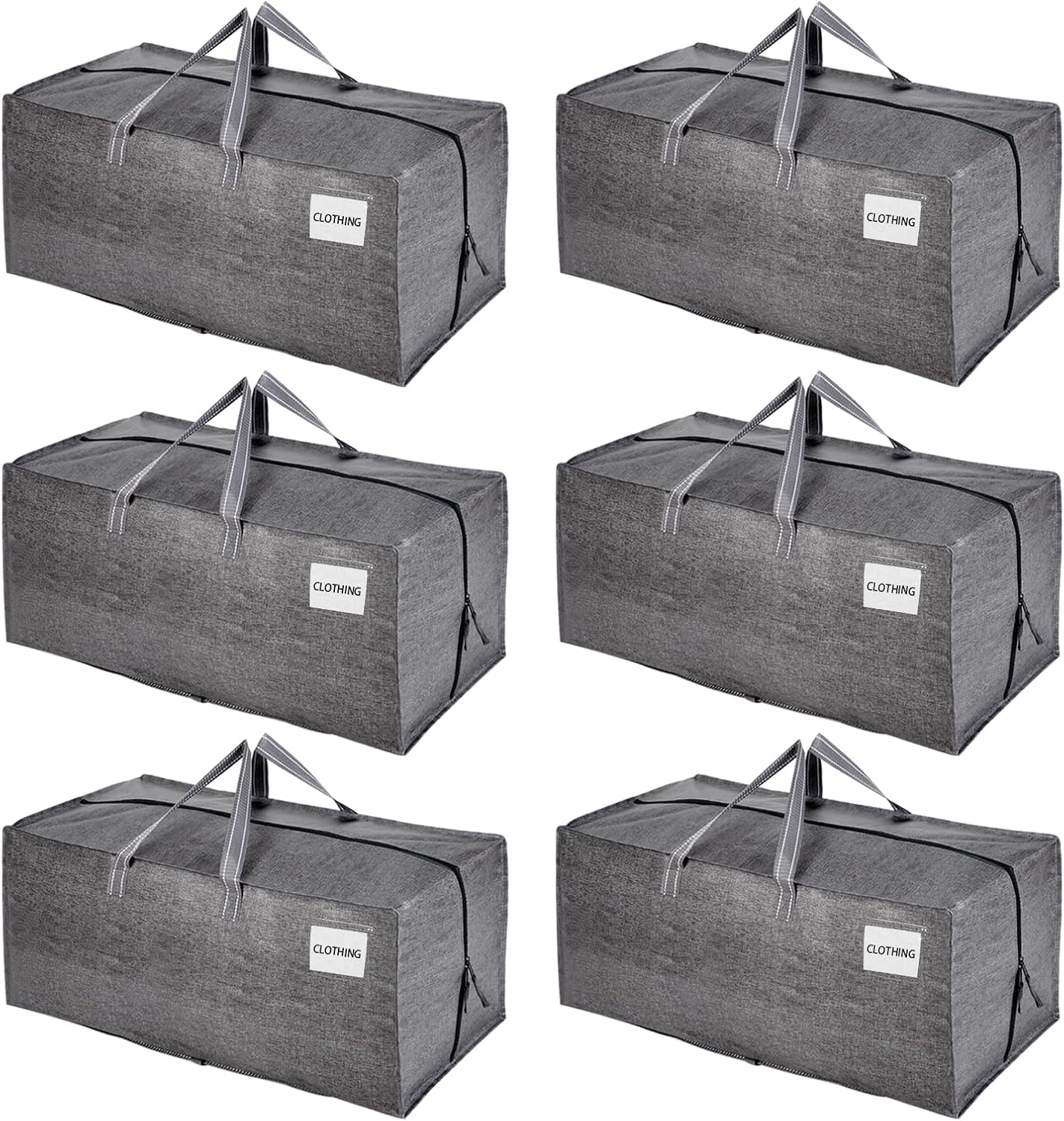 VENO 6 Pack Moving Bags w/Backpack Straps, Moving Boxes & Storage Bins Alternative