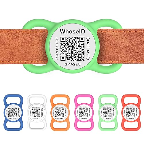 QR Code Dog Tag with NFC, Personalized Pet ID Tag,