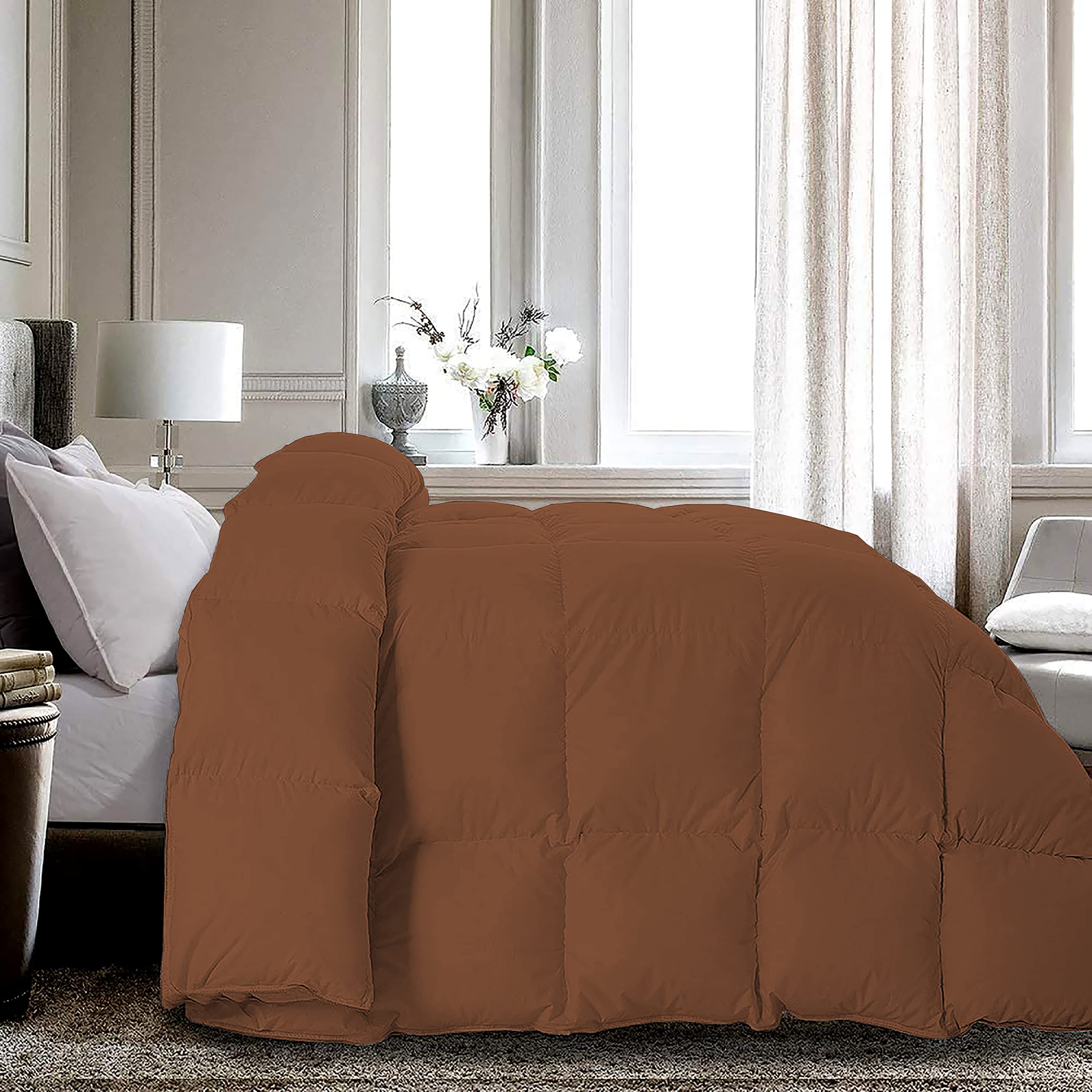 Filbert - All Season 200 GSM Comforter Super Soft Fluffy Comforter (92" x 106" Inches/233cm x 269cm) - King Size Comforter|Chocolate Brown-image-7