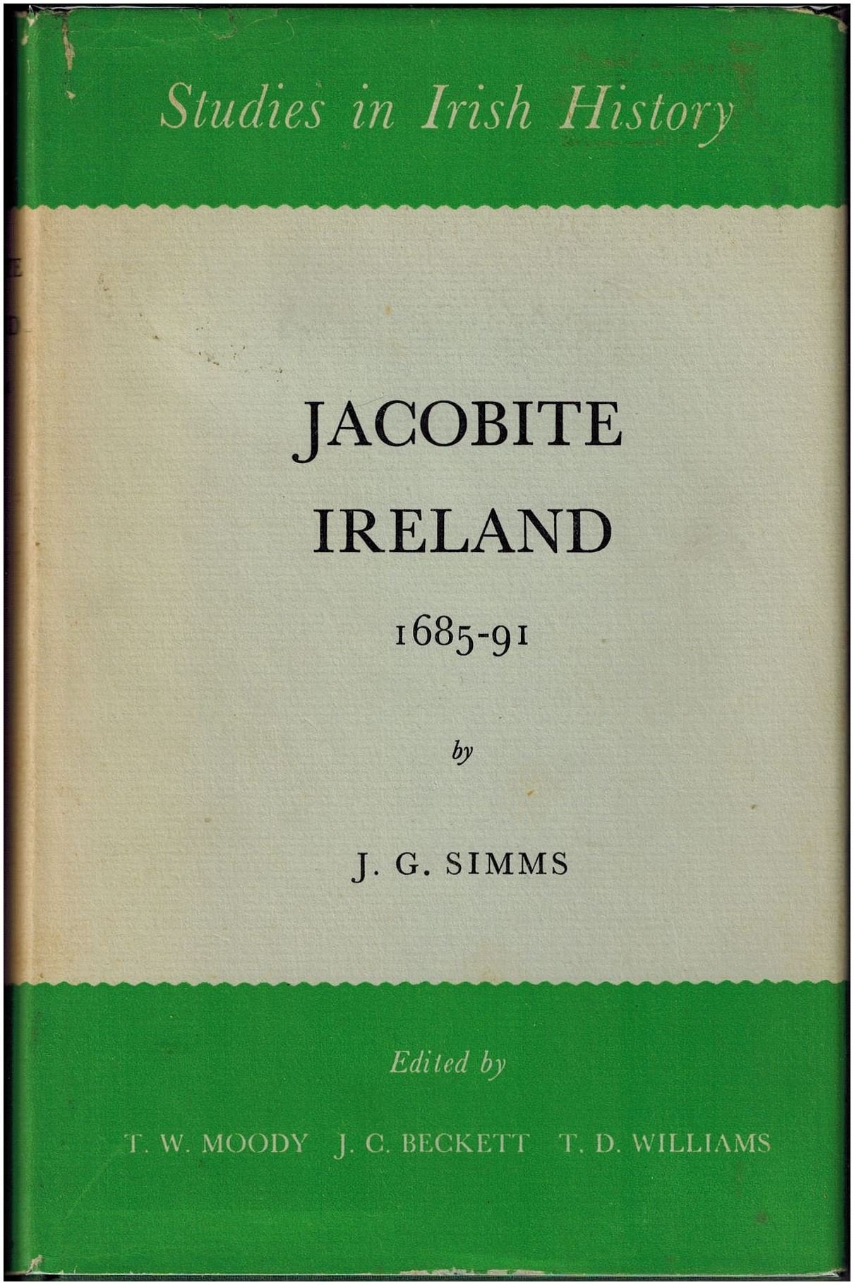 Buy Jacobite Ireland, 1685-91 (Study in Irish History , 2nd S.) — BookShops.in