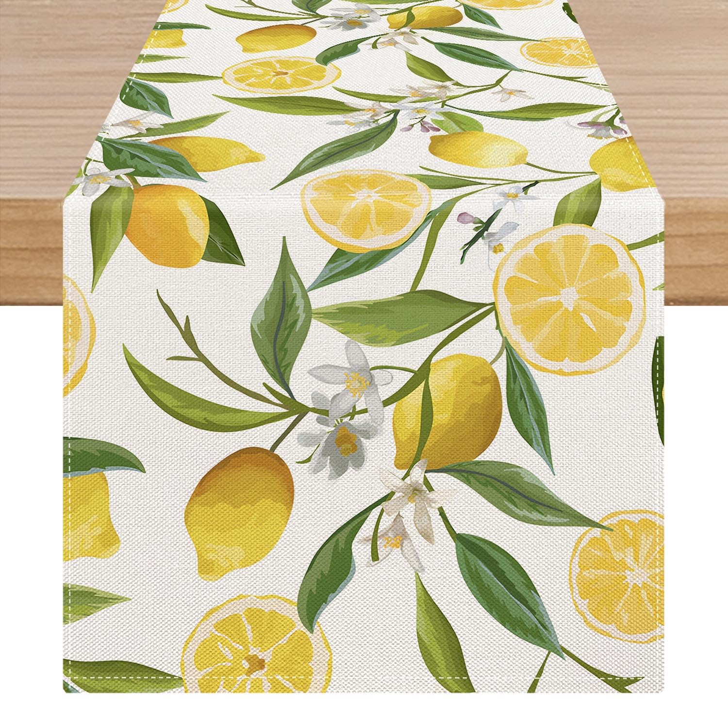 Tischläufer Frühlings-Sommer-Design – 33x183 Cm, Baumwoll-Leinen, Rutschfest, Für Esstisch & Dekoration
