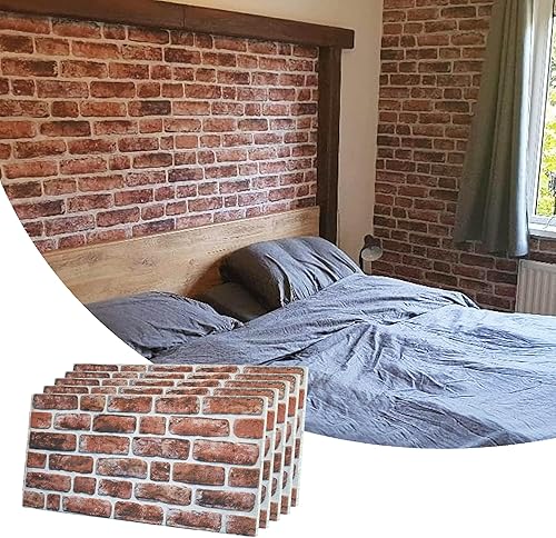 Dundee Deco Paneles de pared 3D efecto ladrillo, revestimiento, paneles de pared con aspecto de piedra de caoba, revestimiento de espuma de disponible en Yaxa Venezuela