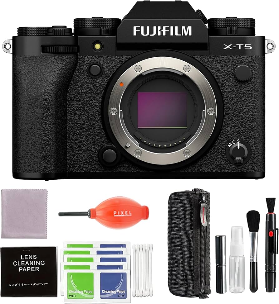 Amazon.com : Fujifilm X-T5 Mirrorless Camera (Black) Bundle with Amazon.com : Fujifilm X-T5 Mirrorless Camera (Black) Bundle with