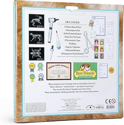 Miniatura 2 de eeBoo: Juego de simulación veterinario, promueve la creatividad y el desarrollo de la imaginación, accesorios para hacer creer, permite la