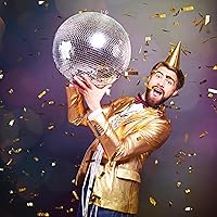 Vista 5 de SATINIOR 20000 piezas de azulejos de espejo de bola de discoteca autoadhesivos para manualidades, 5 x 5 mm, pequeños adhesivos de bola de cinta